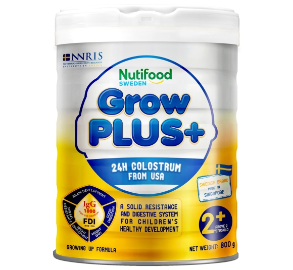Sữa bột Nutifood Grow Plus+ Vàng (Sữa non) 800g cho bé trên 2 tuổi 