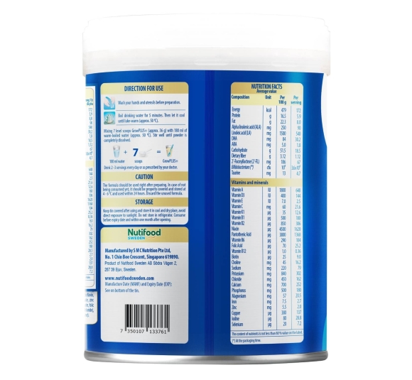 Sữa bột Nutifood GrowPlus+ Boosting Digestion 2+ 800g cho bé trên 2 tuổi 