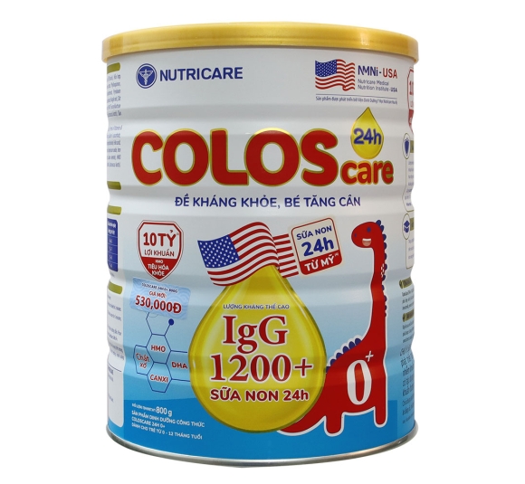Sữa  COLOS CARE 0+ 800g (trẻ từ 0-12 tháng) - NUTRICARE