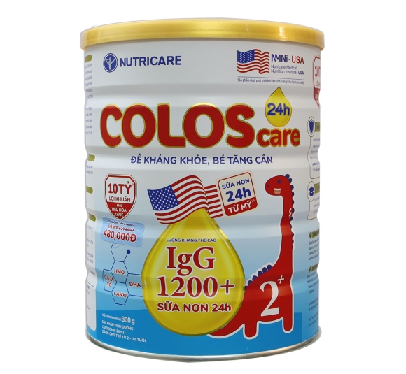 Sữa ColosCare 2+ 800G (2-10 tuổi) - NUTRICARE