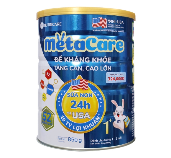 Sữa Meta Care 1+ 850g (trẻ từ 1-2 tuổi)- NUTRICARE