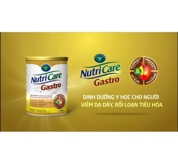 Sữa Nutricare Gastro dành cho người viêm dạ dày , rối loạn tiêu hoá - NUTRICARE