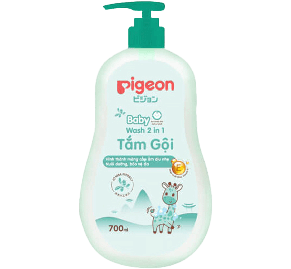 Tắm - Gội 2 in 1 Jojoba Pigeon 700ml Không Paraben