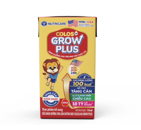  Nutricare Colos24h Grow Plus 110ml (lốc 4 hộp)