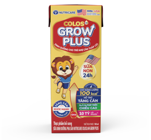 Nutricare Colos24h Grow Plus 180ml (lốc 4 hộp) 