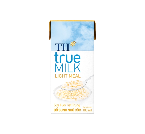 `Sữa Tươi Bổ sung Ngũ Cốc TH true MILK LIGHT MEAL 180ml