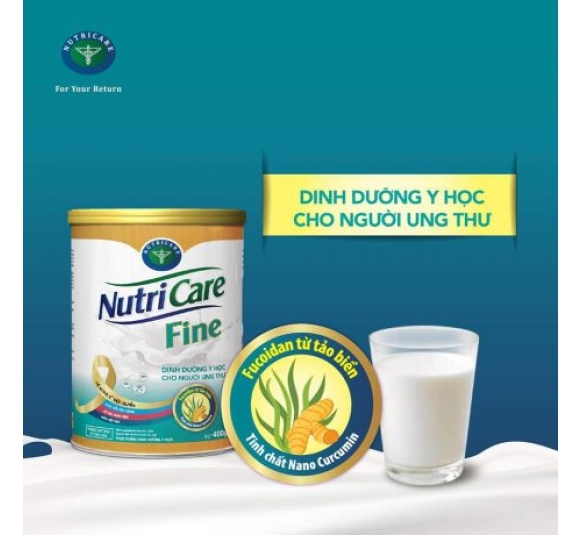 Sữa Nutricare Fine – Tăng cường miễn dịch cho bệnh nhân ung thư 