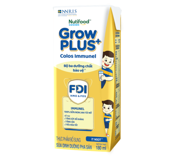 Sữa GrowPLUS+ Colos Immunel 180ml - NUTIFOOD