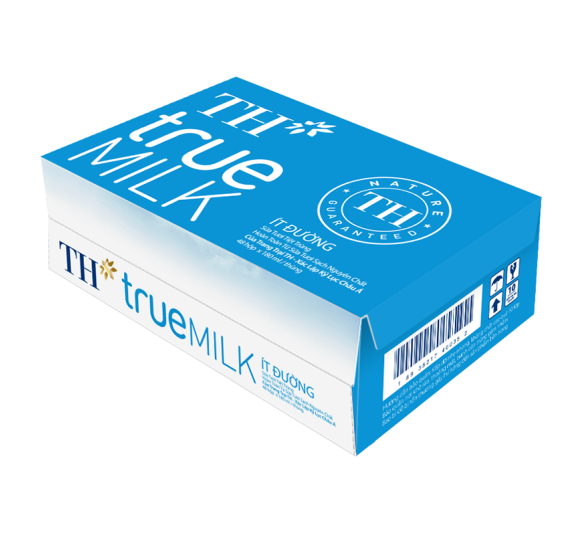 Sữa Tươi Tiệt Trùng Ít Đường TH true MILK 180 ml