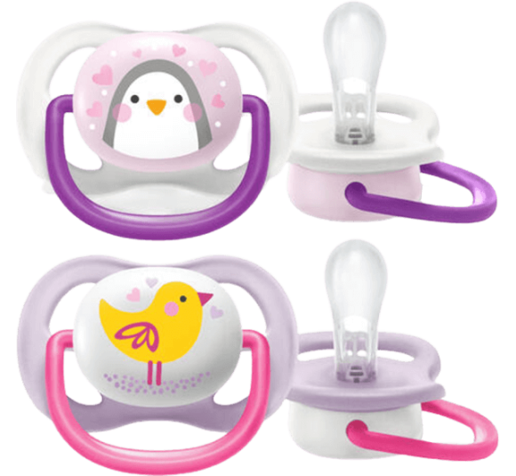 Vỉ đôi Ty ngậm Philips Avent hình thú (bé 0-6 tháng)