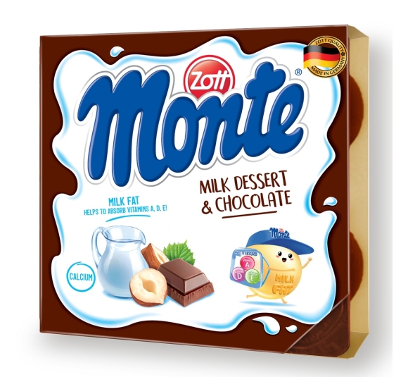 Váng sữa Monte Zott- Socola 4x55g 