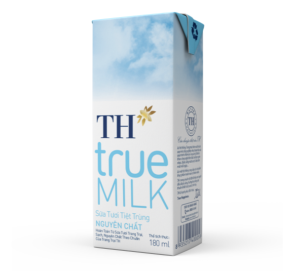Sữa Tươi Tiệt Trùng Nguyên Chất TH true MILK 180 ml