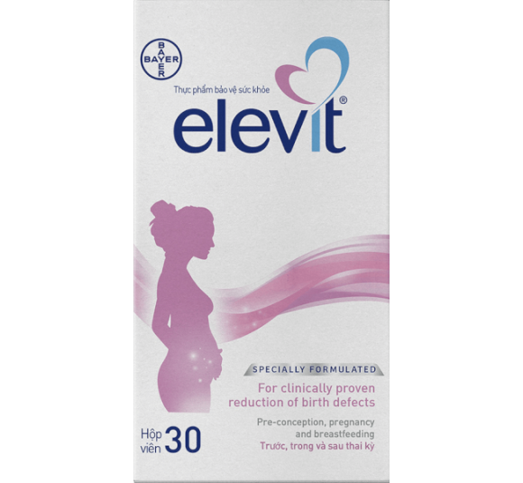 Viên uống bổ sung Vitamin mẹ bầu, cho con bú Elevit 30 viên