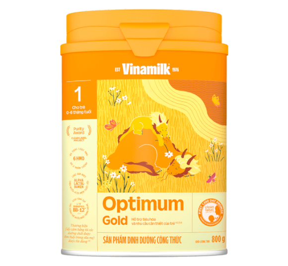 Sữa Vinamilk Optimum Gold 1 800g (0-6 tháng) 