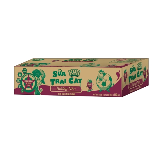 Sữa trái cây KUN vị nho 110ml