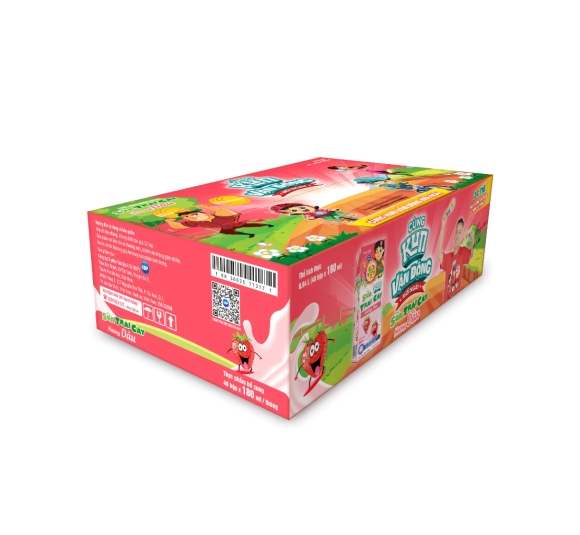 Sữa trái cây KUN vị dâu 180ml