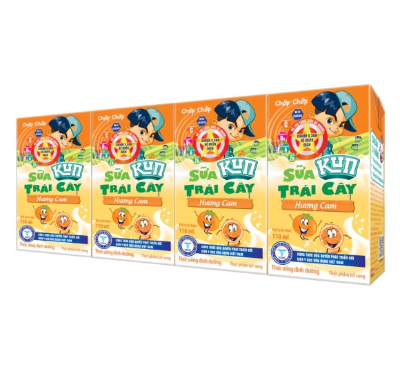 Sữa trái cây KUN vị cam 110 ml