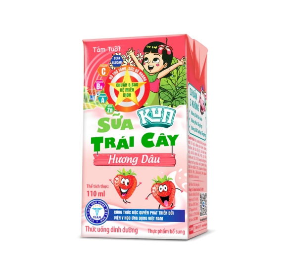 Sữa trái cây KUN vị dâu  110ml