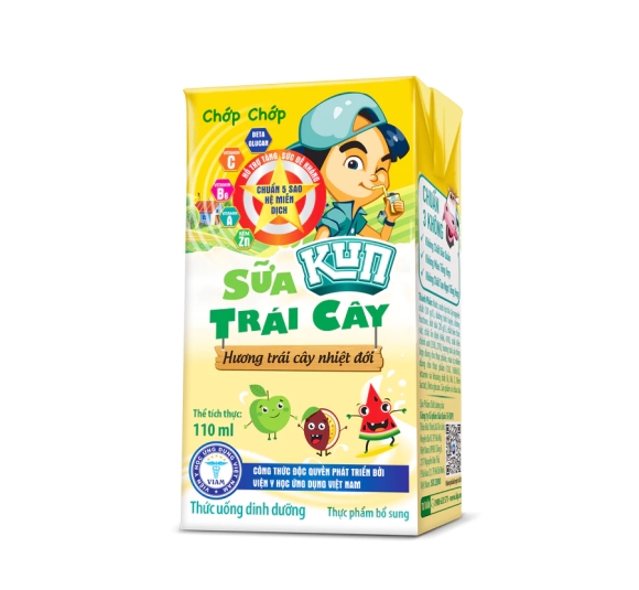 Sữa trái cây KUN vị trái cây nhiệt đới  110ml