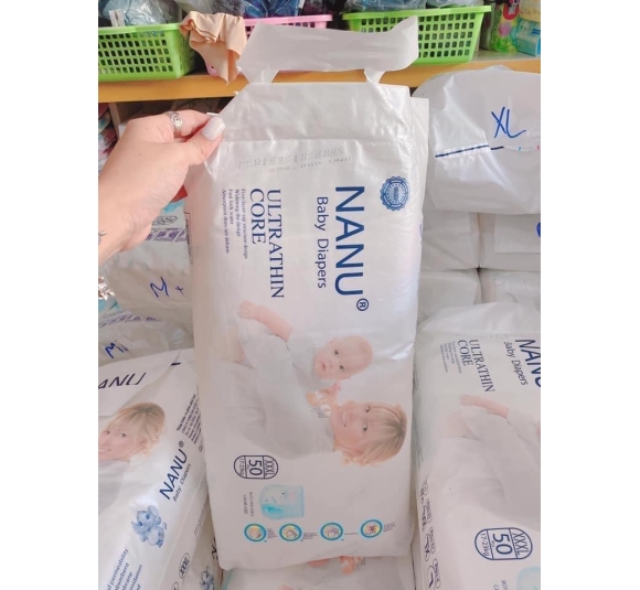 Bỉm Nanu Nội Địa Nhật Quần Size 3XL50 miếng 